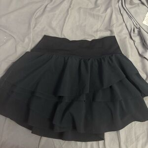 Elegant Black Tiered Skirt